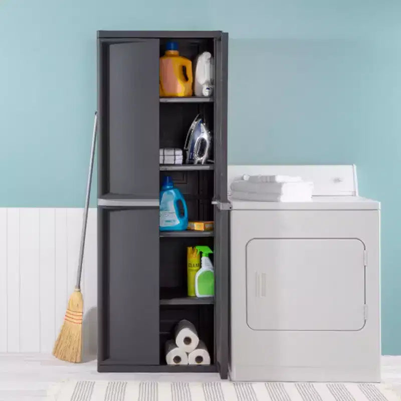 Lot de 2 armoires de rangement de garage Sterilite à 4 étagères réglables, gris