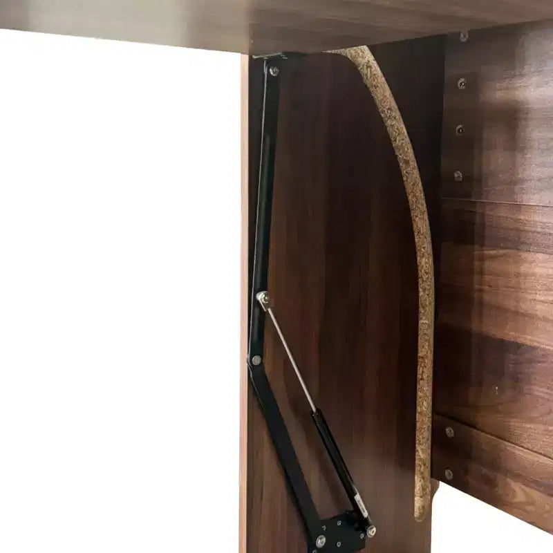Table d'étude pliante moderne en bois GDFStudio Sinclair 36 avec rangement