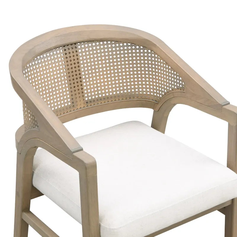 Christopher Knight Home - Chaise de salle à manger capitonnée en cannage (Lot de 2)