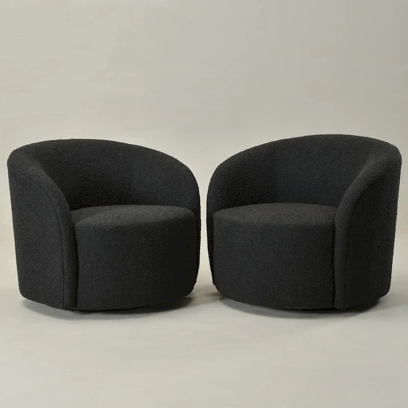 Fauteuil pivotant rembourré KINWELL de 86 cm de large (lot de 2)