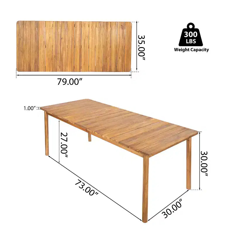 Ensemble de salle à manger d'extérieur rustique Christopher Knight Home Irene 9 pièces en bois d'acacia avec chaises à dossier incurvé et coussins