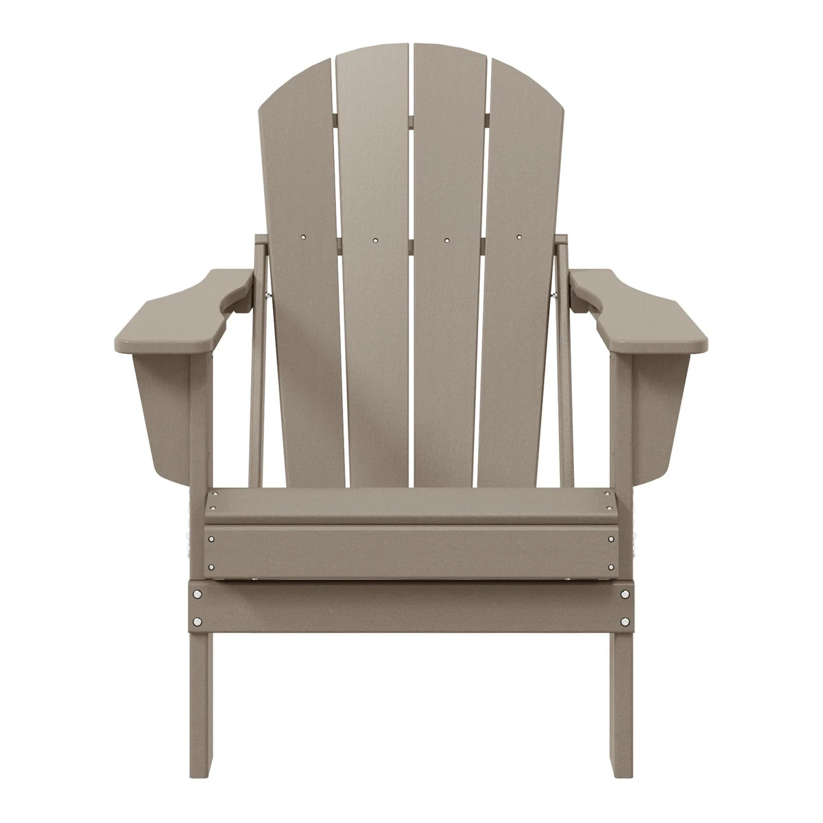 Chaise Adirondack pliante d'extérieur tout temps Polytrends Laguna résistante à la décoloration pour patio