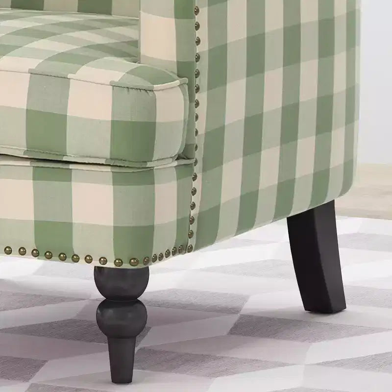 Fauteuil club contemporain Harrison Christopher Knight Home en tissu avec garniture cloutée