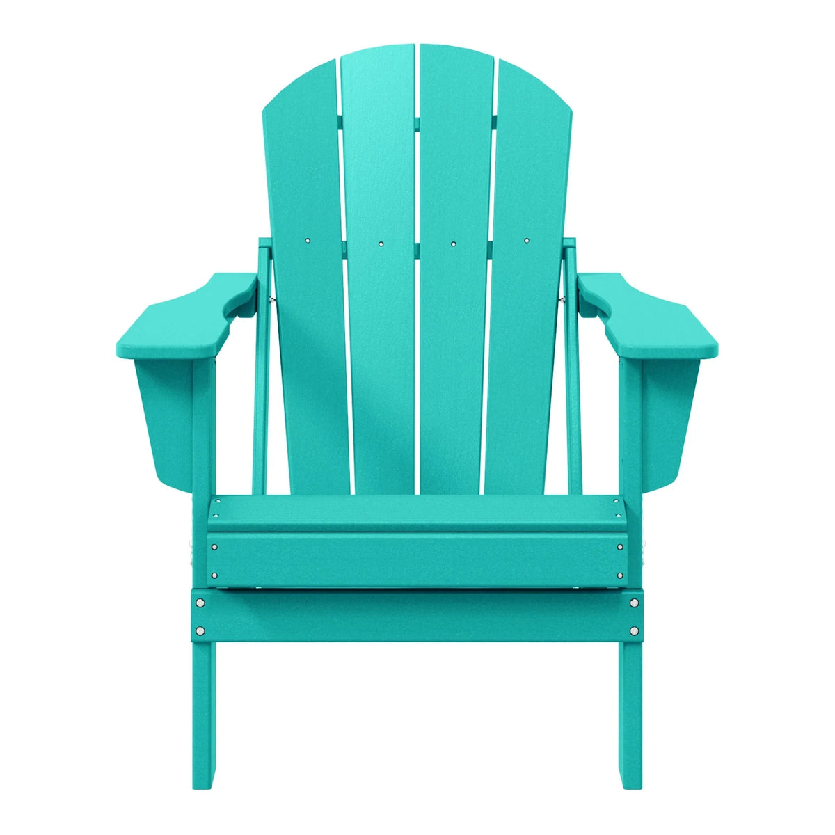 Chaise Adirondack pliante d'extérieur tout temps Polytrends Laguna résistante à la décoloration pour patio