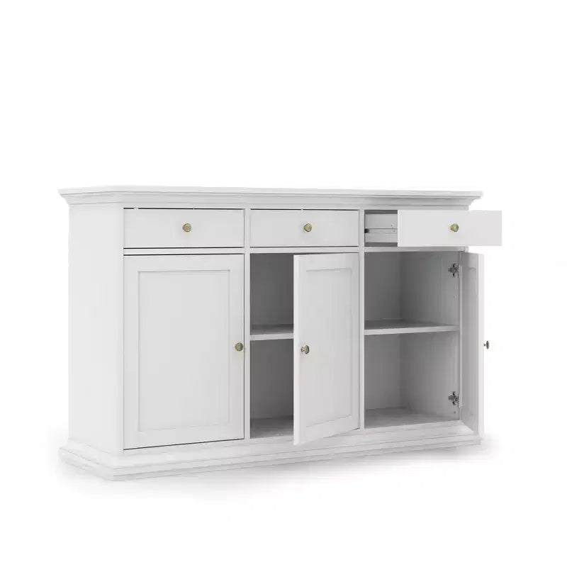 Tvilum, Buffet 3 portes et 3 tiroirs, Blanc