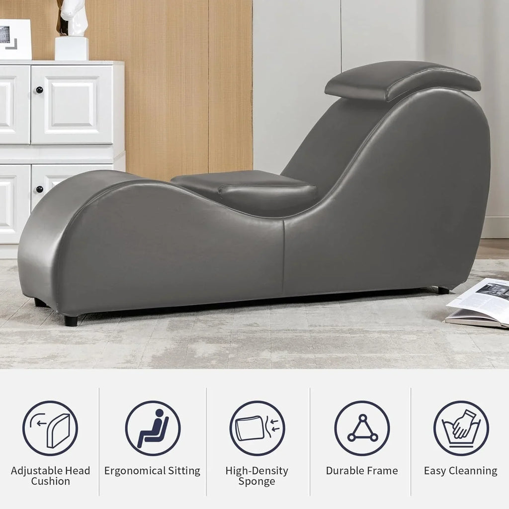 Mixoy Chaise de Yoga d'intérieur, Chaise longue de yoga incurvée pour adultes, étirements, exercices, relaxation