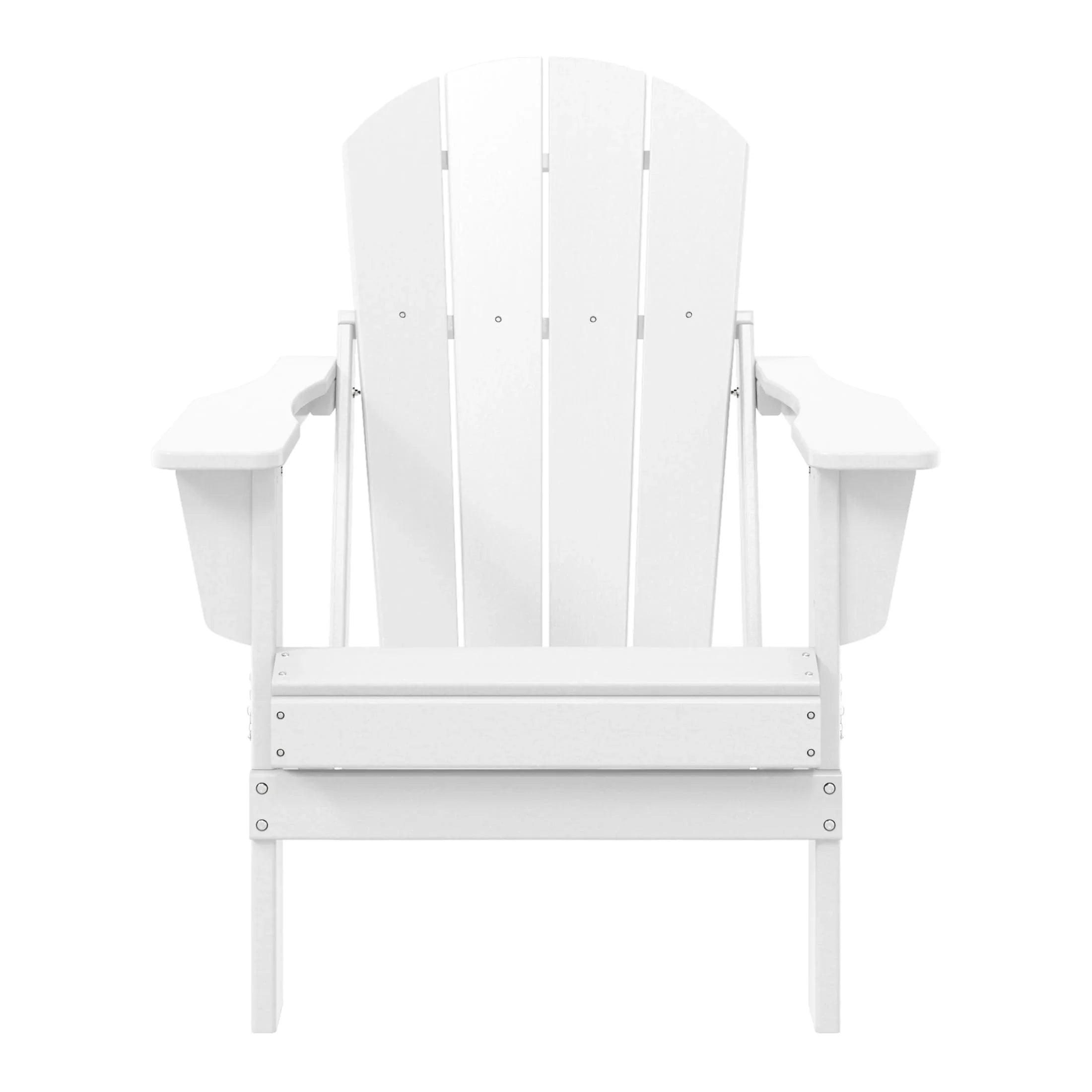 Chaise Adirondack pliante d'extérieur tout temps Polytrends Laguna résistante à la décoloration pour patio