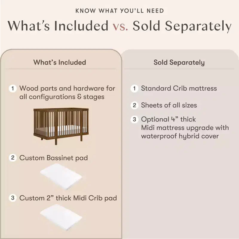 Lit de bébé convertible Babyletto Pogo 8-en-1 avec kits de conversion toutes étapes