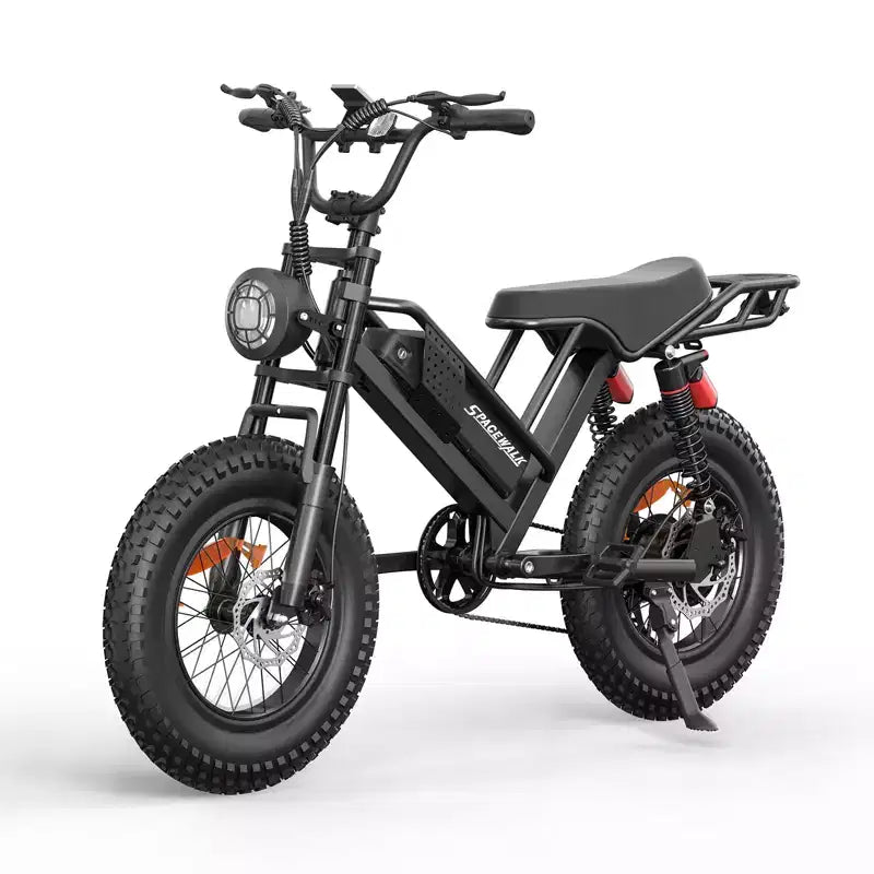 Vélo électrique Eilleo 20 Fat Tire, Moteur 750 W (920 W en pointe), 40 km/h, Autonomie 80-110 km, Batterie 48 V 15,6 Ah, Double Suspension, Shimano 7 vitesses