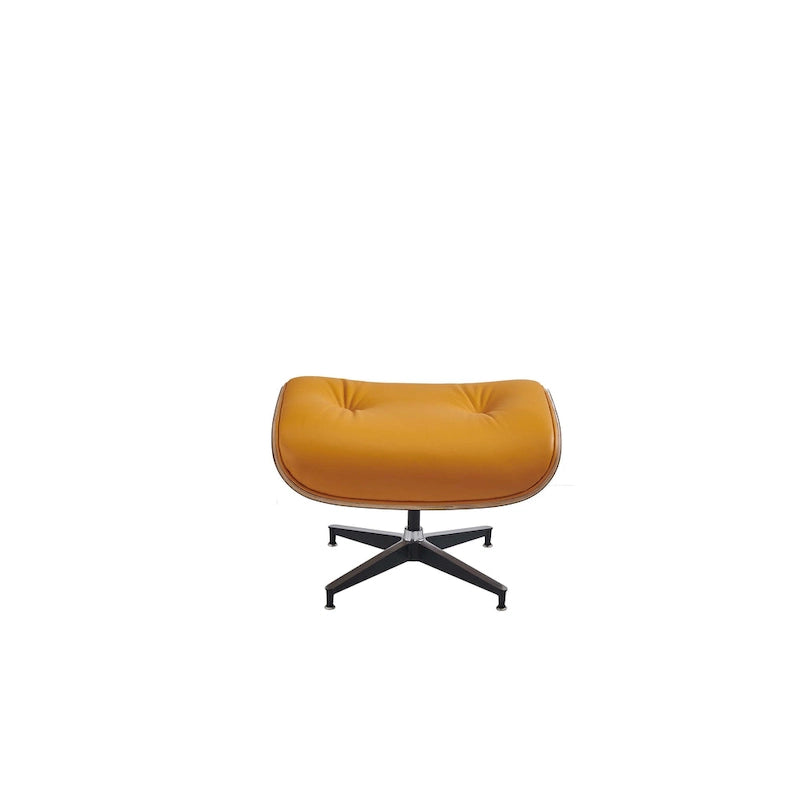 Fauteuil inclinable en cuir de style Mid-Century Modern