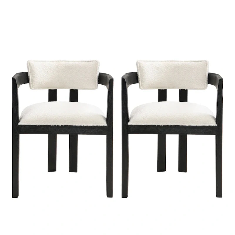 Chaise de salle à manger moderne sophistiquée Conrad avec accoudoirs par Christopher Knight Home
