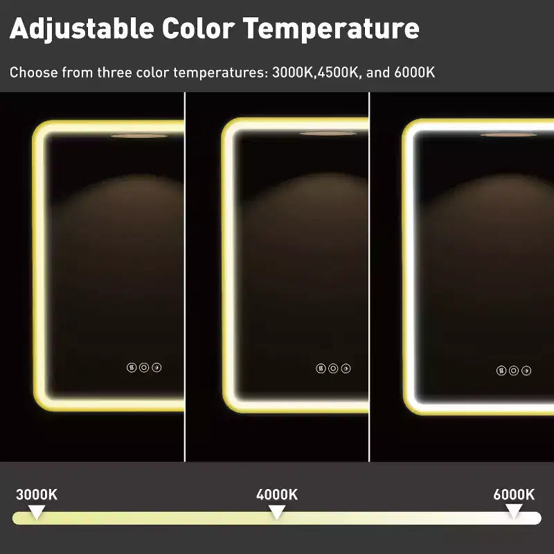 Armoire à pharmacie LED noire / blanche / dorée, porte simple, charnière à gauche ou à droite, encastrée ou murale
