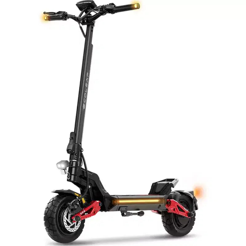 Trottinette électrique ECOLEAP L7 PRO pour adultes, double moteur de 4000W en crête, 70 km/h, autonomie de 120 km, double suspension, freins à disque avant et arrière, certifiée UL.