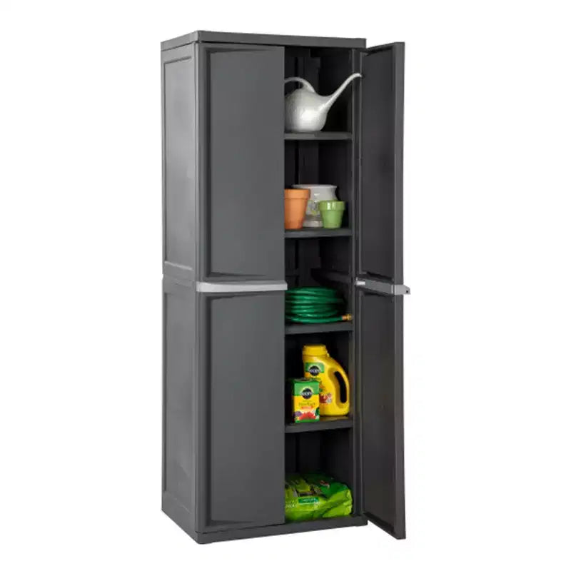 Lot de 2 armoires de rangement de garage Sterilite à 4 étagères réglables, gris