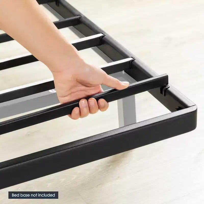 Support de matelas Bunkie Board en métal de 4,1 cm, remplacement de sommier à lattes, noir