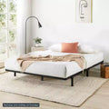 Support de matelas Bunkie Board en métal de 4,1 cm, remplacement de sommier à lattes, noir