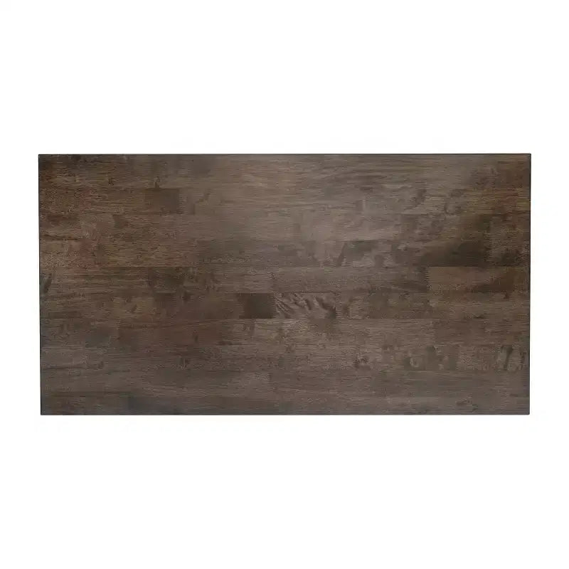 Table basse de ferme en bois massif, table d'appoint à piètement en X de style tréteaux