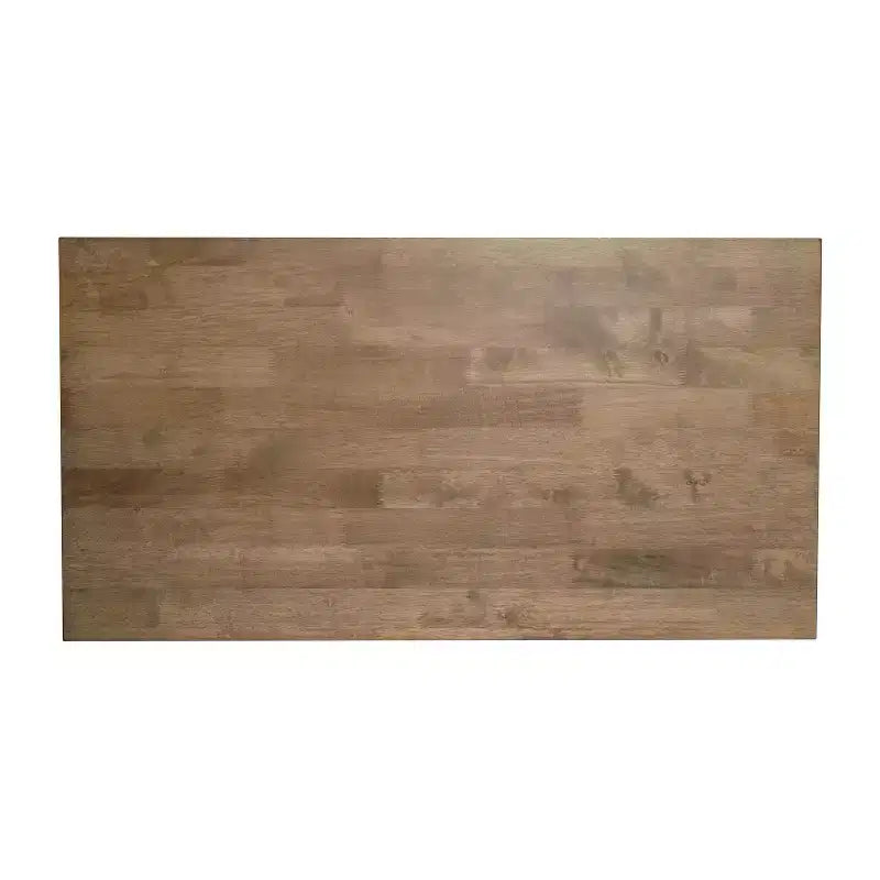 Table basse de ferme en bois massif, table d'appoint à piètement en X de style tréteaux