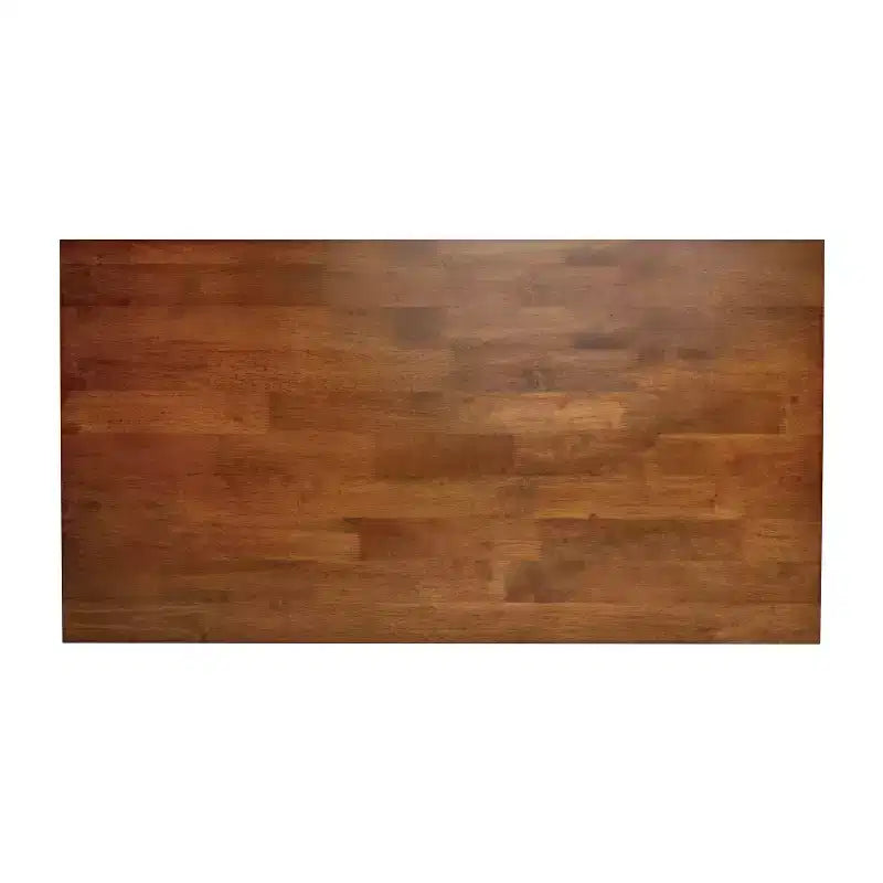 Table basse de ferme en bois massif, table d'appoint à piètement en X de style tréteaux