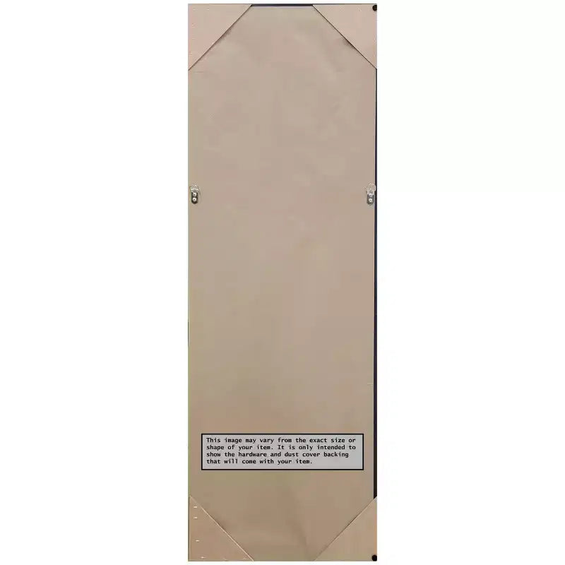 Miroir pleine longueur en noyer non biseauté pour porte, 51,5" x 17,5"