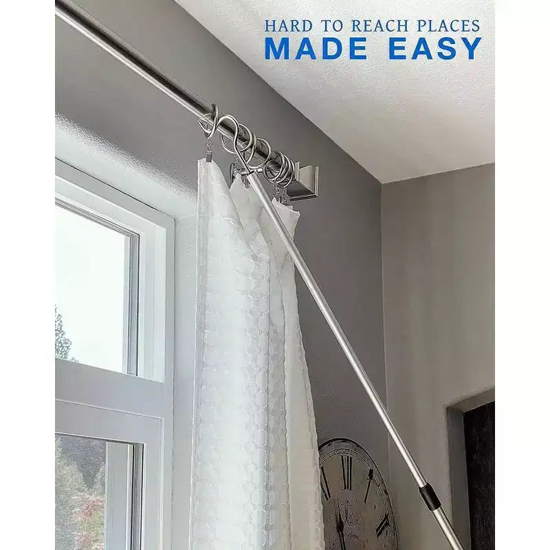 Perche en aluminium Shepherd avec crochet et poignée de 2,75 po, légère, extensible de 36 à 62 po