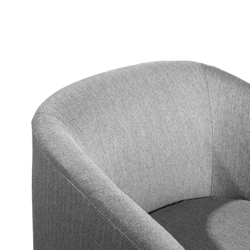 Fauteuil d'appoint rembourré de style club avec base pivotante à 360° recouverte de vinyle et accoudoirs inclinés