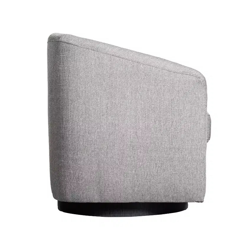 Fauteuil d'appoint rembourré de style club avec base pivotante à 360° recouverte de vinyle et accoudoirs inclinés