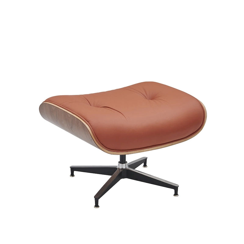 Fauteuil inclinable en cuir de style Mid-Century Modern