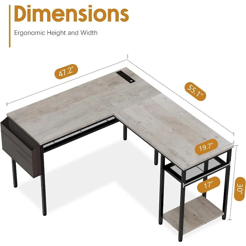 Futzca Bureau d'angle pour la maison