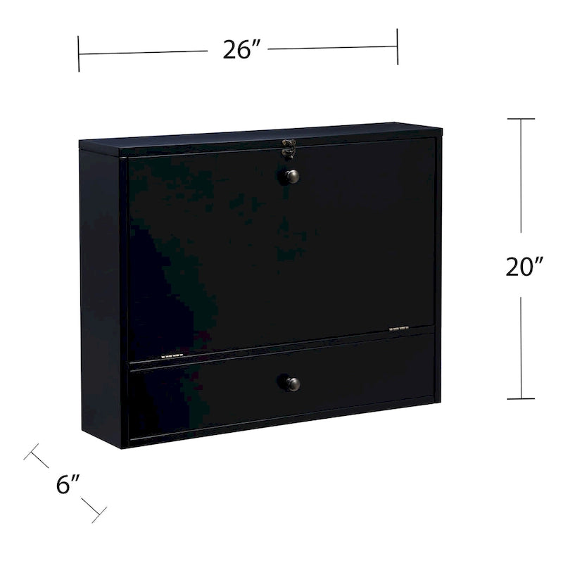 Bureau pliable mural pour ordinateur portable SEI Furniture