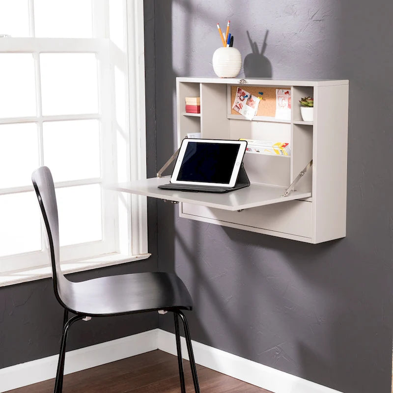 Bureau pliable mural pour ordinateur portable SEI Furniture