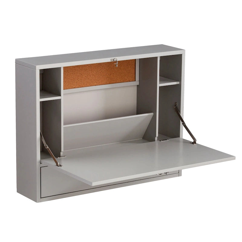 Bureau pliable mural pour ordinateur portable SEI Furniture
