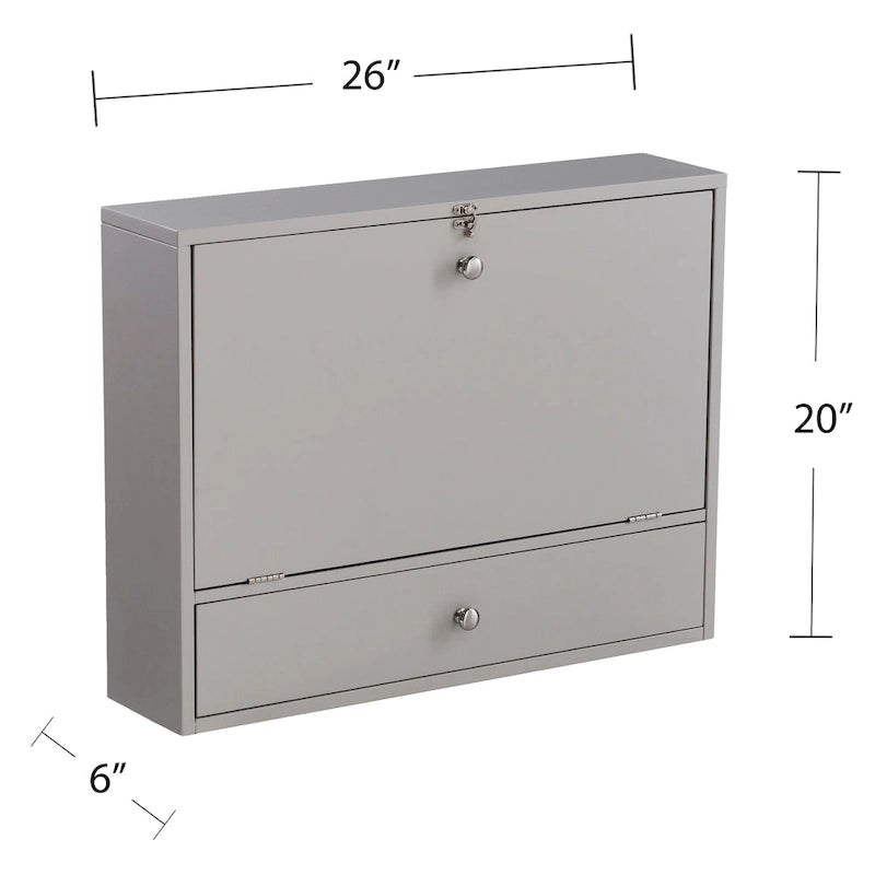 Bureau pliable mural pour ordinateur portable SEI Furniture