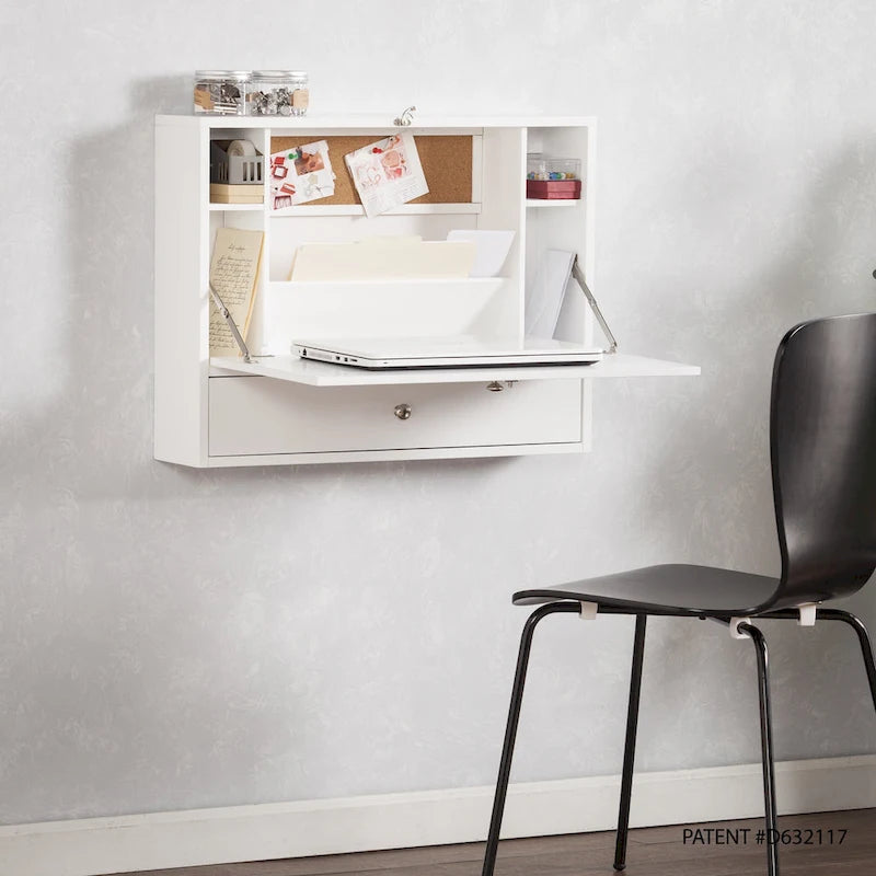 Bureau pliable mural pour ordinateur portable SEI Furniture