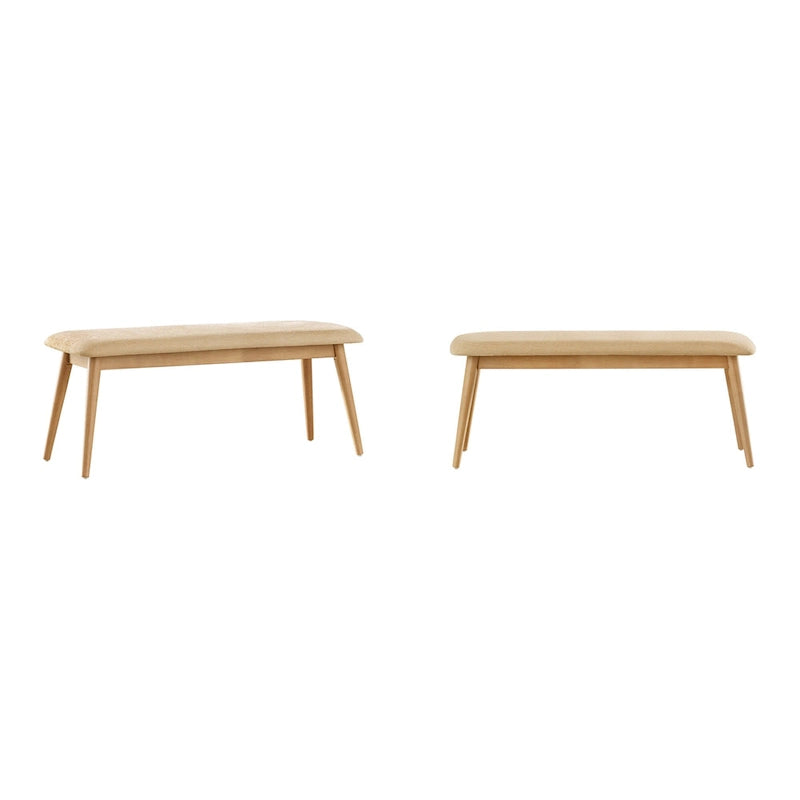 Banc de salle à manger capitonné conique Ribe Mid-Century Modern