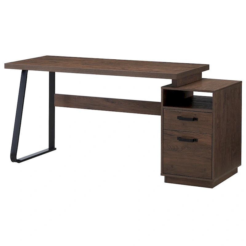Bureau d'ordinateur à domicile avec tiroirs