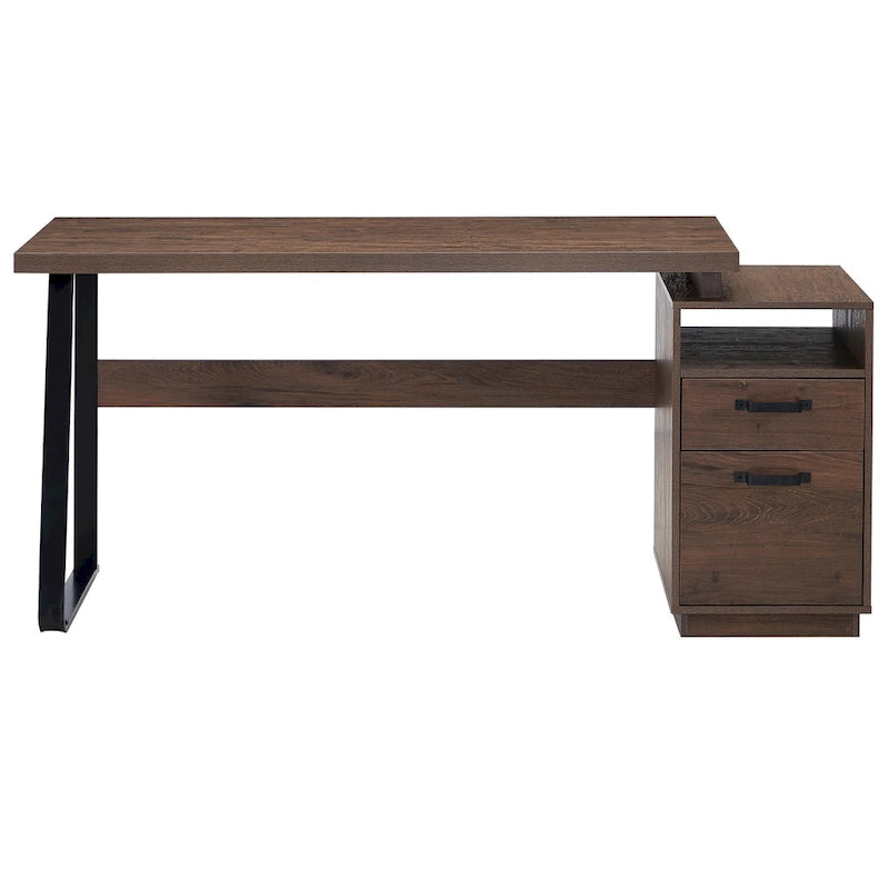 Bureau d'ordinateur à domicile avec tiroirs