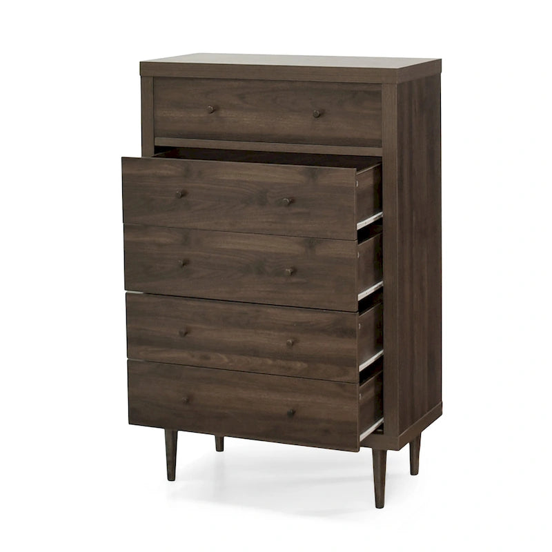 Commode à 5 tiroirs Nystrom Mid-Century Modern de Christopher Knight Home