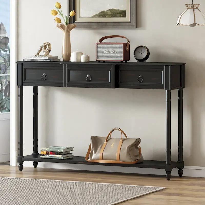 Console avec 3 tiroirs pour entrée - 13,00 x 52,00 x 34,30
