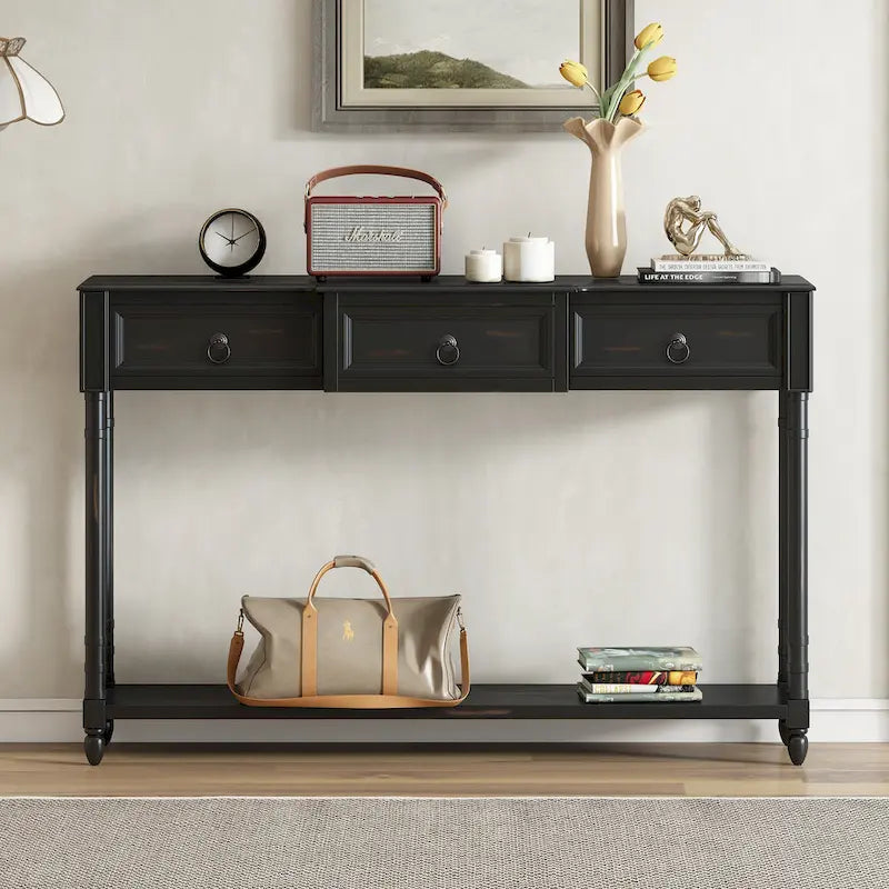 Console avec 3 tiroirs pour entrée - 13,00 x 52,00 x 34,30