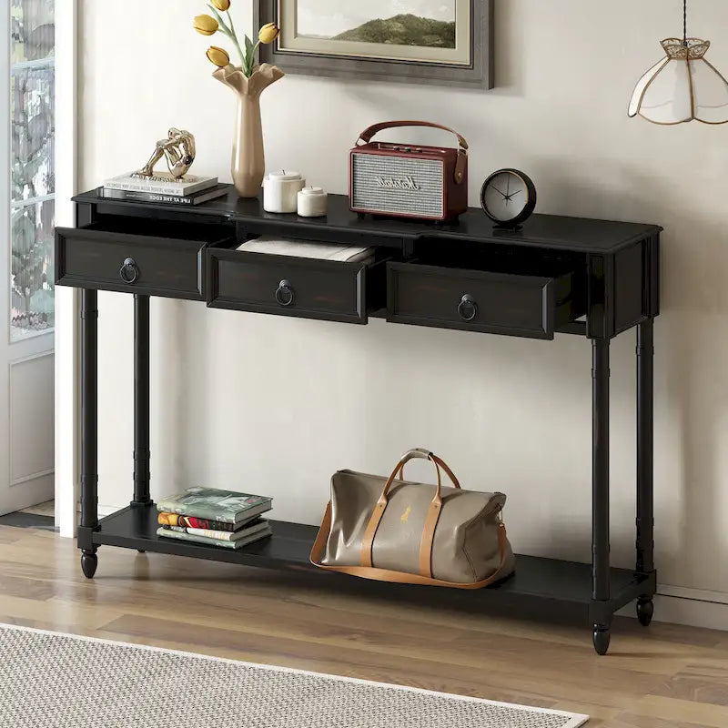 Console avec 3 tiroirs pour entrée - 13,00 x 52,00 x 34,30