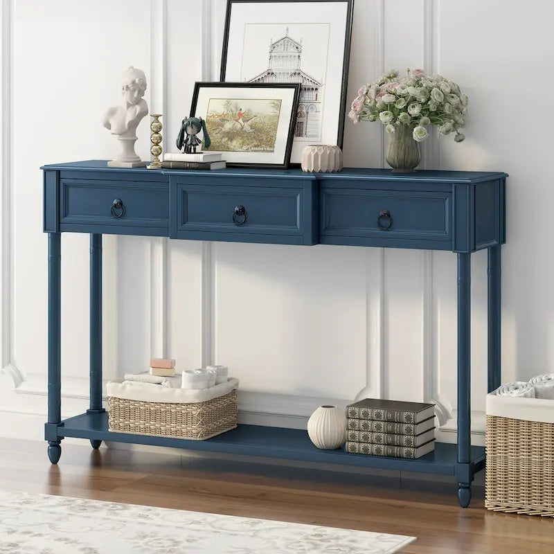 Console avec 3 tiroirs pour entrée - 13,00 x 52,00 x 34,30