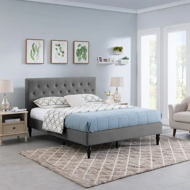 Lit queen plateforme rembourré Atterbury par Christopher Knight Home