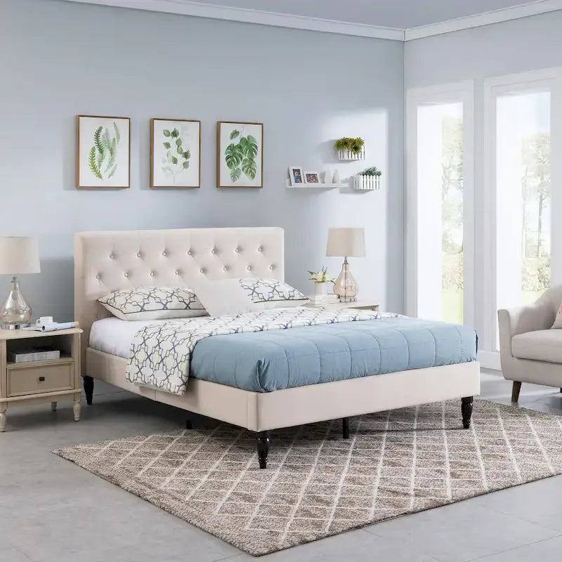 Lit queen plateforme rembourré Atterbury par Christopher Knight Home