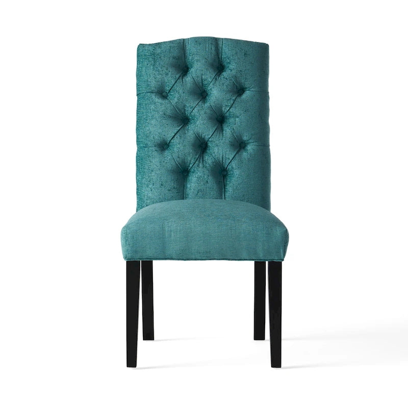 Chaises de salle à manger capitonnées en tissu Crown (lot de 2) par Christopher Knight Home