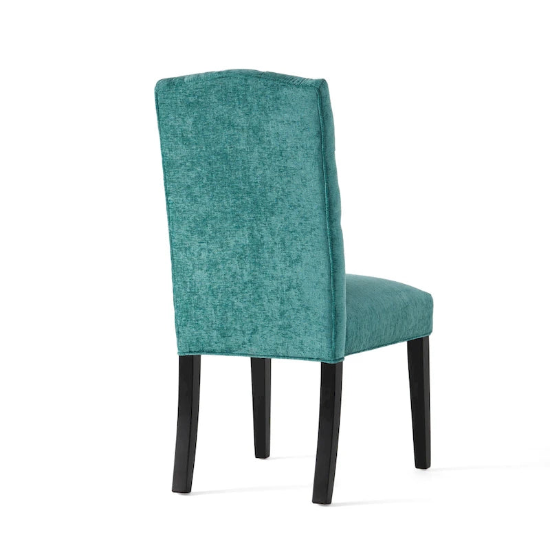Chaises de salle à manger capitonnées en tissu Crown (lot de 2) par Christopher Knight Home