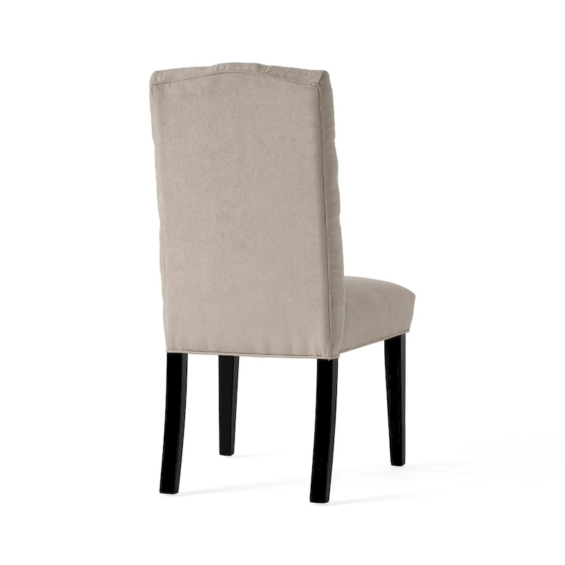 Chaises de salle à manger capitonnées en tissu Crown (lot de 2) par Christopher Knight Home