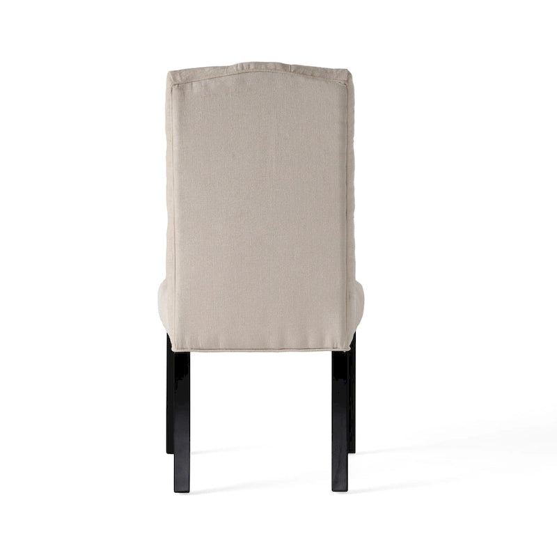 Chaises de salle à manger capitonnées en tissu Crown (lot de 2) par Christopher Knight Home