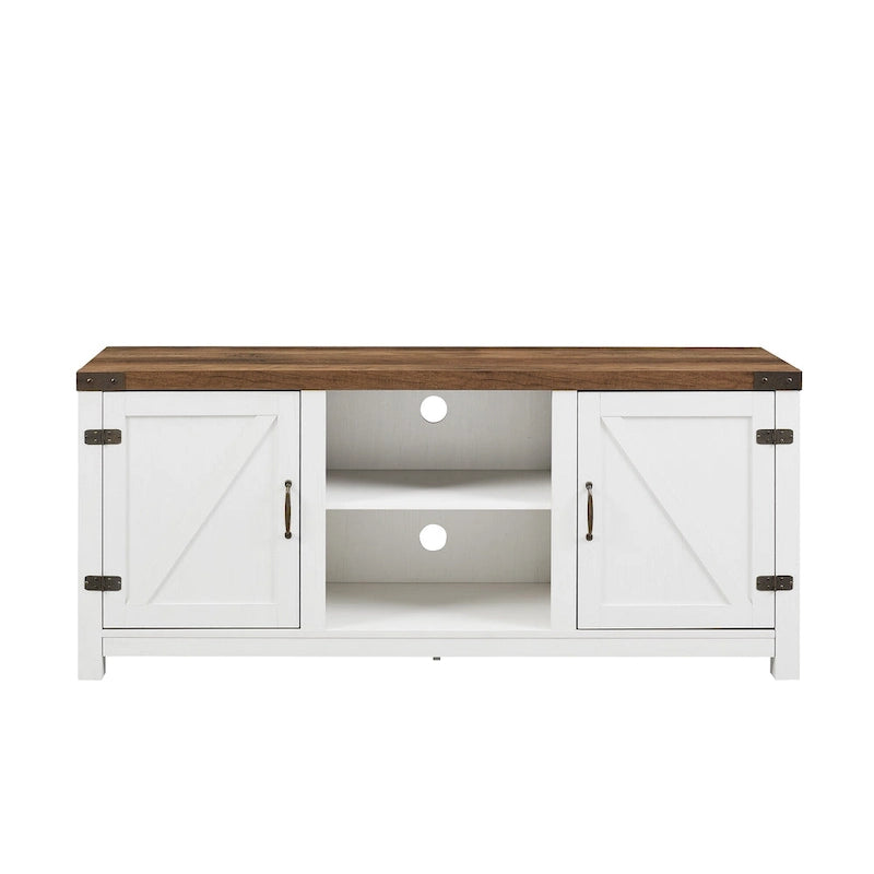 Meuble TV avec porte de grange Middlebrook Firebranch 58 pouces