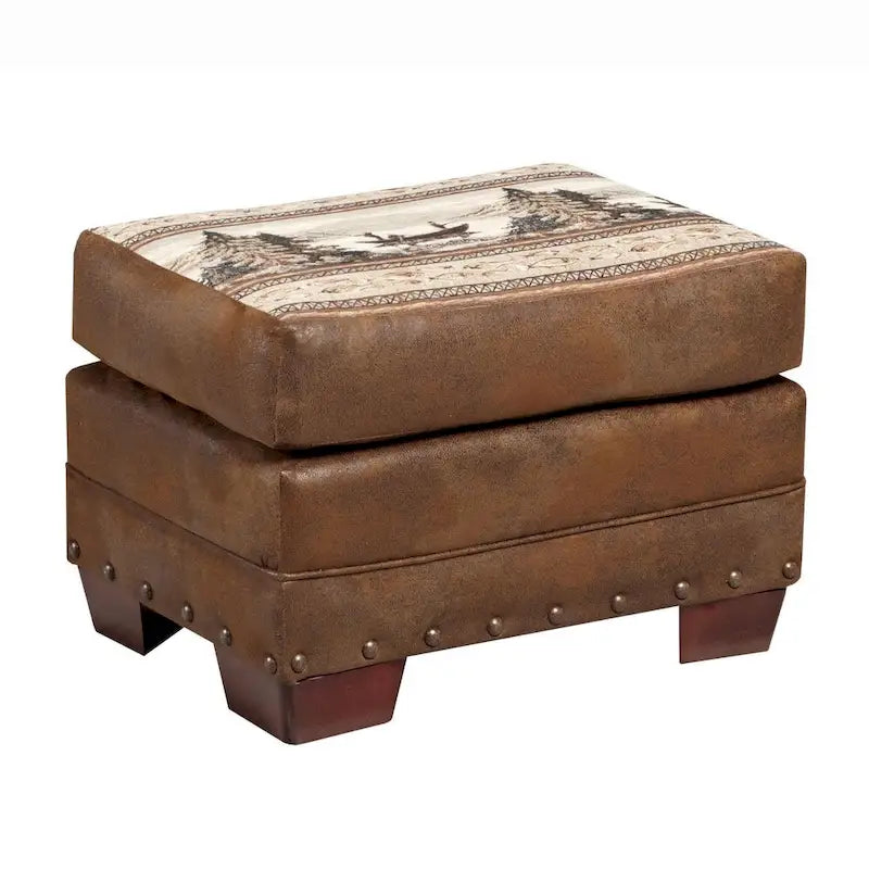 Fauteuil Alpine Lodge avec repose-pieds assorti American Furniture Classics Modèle 8501-00-60